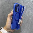 thumbnail image 1 of Allytechgroup Shockproof, Compatible with MagSafe, with Hand Strap Glitter Back Cover Cell Phone Case for Apple iPhone 16 Pro, Blue, 1 of 5