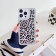 thumbnail image 1 of Allytechgroup Slim Back Cover for iPhone 12/ 12 Pro, Soft Shell Shockproof Fashion Pattern Bumper Anti-Scratch Drop Protective Phone Case for Apple iPhone 12/ 12 Pro, Coral Leopard, 1 of 9