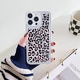 thumbnail image 1 of Allytechgroup Slim Back Cover for iPhone 14, Soft Shell Shockproof Fashion Pattern Bumper Anti-Scratch Drop Protective Phone Case for Apple iPhone 14, Coral Leopard, 1 of 9