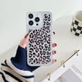 thumbnail image 1 of Allytechgroup Slim Back Cover for iPhone 15 Pro Max, Soft Shell Shockproof Fashion Pattern Bumper Anti-Scratch Drop Protective Phone Case for Apple iPhone 15 Pro Max, Coral Leopard, 1 of 9