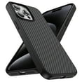 thumbnail image 1 of Allytechgroup Slim Carbon Fiber Texture Phone Case for Apple iPhone 14 Pro, Shockproof Soft TPU Bumper, Raised Edge Camera and Screen Protection, Lightweight Anti-Slip Cover, Black, 1 of 7