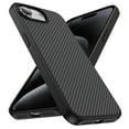 thumbnail image 1 of Allytechgroup Slim Carbon Fiber Texture Phone Case for Apple iPhone 16e, Shockproof Soft TPU Bumper, Raised Edge Camera and Screen Protection, Lightweight Anti-Slip Cover, Black, 1 of 9