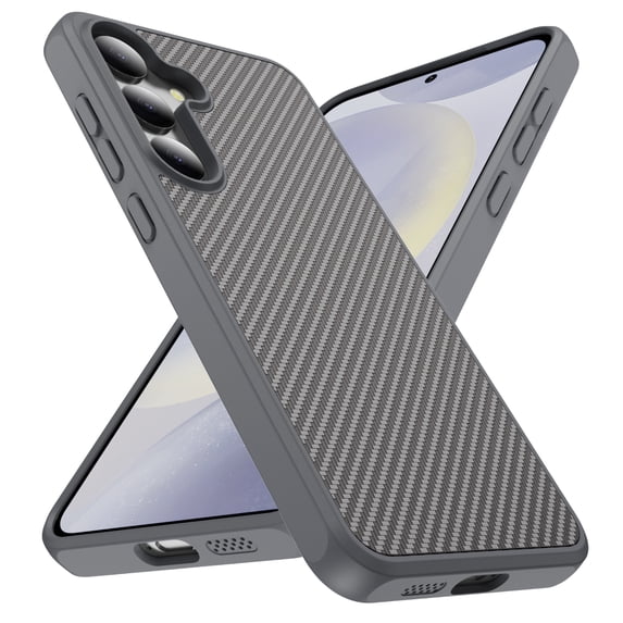 Allytechgroup Slim Carbon Fiber Textured Phone Case for Samsung Galaxy S23, Shockproof Protection, Soft Edge Full Body Cover with Raised Lip for Screen and Camera Anti-Scratch Back Cover