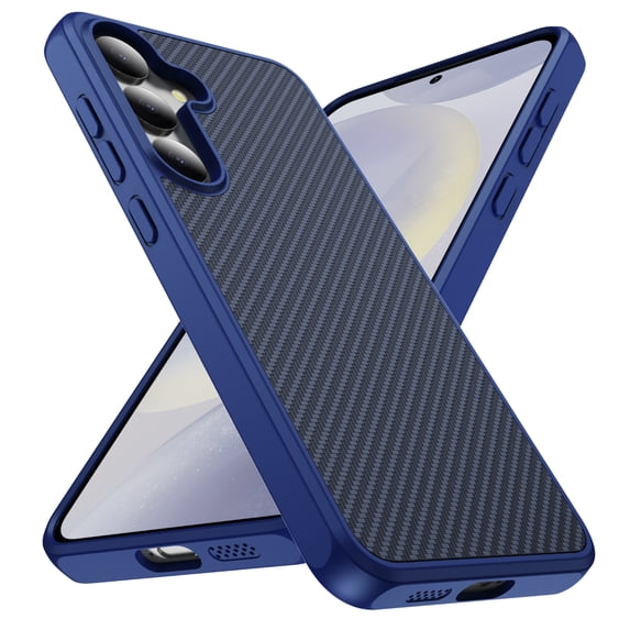 Allytechgroup Slim Carbon Fiber Textured Phone Case for Samsung Galaxy S23, Shockproof Protection, Soft Edge Full Body Cover with Raised Lip for Screen and Camera Anti-Scratch Back Cover