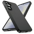 thumbnail image 1 of Allytechgroup Slim Carbon Fiber Textured Phone Case for Samsung Galaxy S25, Shockproof Protection, Soft Edge Full Body Cover with Raised Lip for Screen and Camera Anti-Scratch Back Cover, 1 of 8