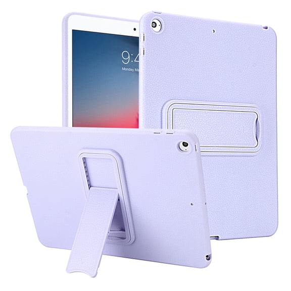 Allytechgroup Slim Case for Apple iPad 6th 5th Generation 2018/2017/ iPad Air 1 2 Case 9.7", PC+TPU Shockproof Lightweight Kickstand Anti-Scratch Corner Protective Cover, Purple