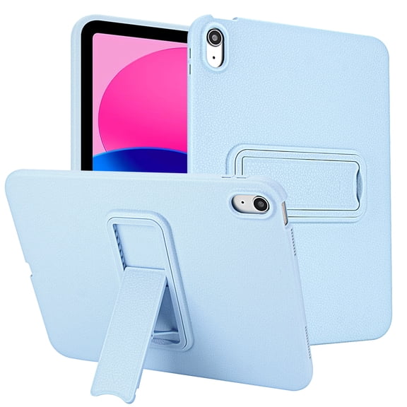 Allytechgroup Slim Case for Apple iPad Air 11 Inch M3 M2 2025/2024, PC+TPU Rugged Shockproof Kickstand Lightweight Corner Protective Anti-Scratch Tablet Cover for iPad Air 11", Lightblue