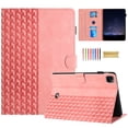 thumbnail image 1 of Allytechgroup Slim Case for Apple iPad Pro 11" M4 2024, Premium PU Leather Folio Flip Cover Stand Anti-Scratch Cards Slots Pencil Holder Smart Case Cover Auto Sleep Wake, Pink, 1 of 10