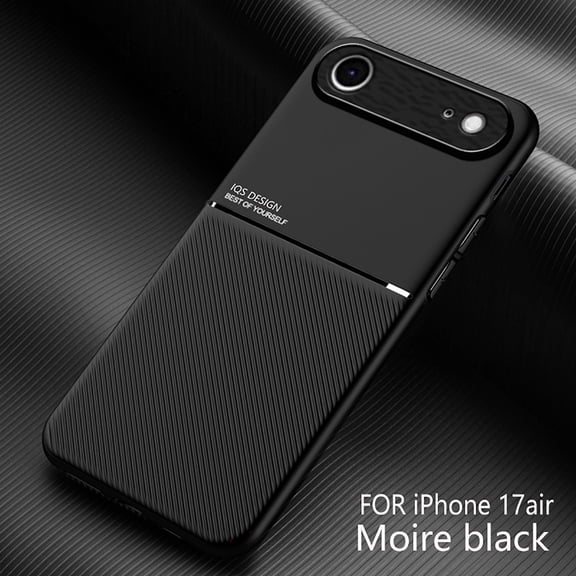 Allytechgroup Slim Case for Apple iPhone 17 Air, Rugged Protective PC Back Cover Shell Anti-Scratch Non-Slip Shock-Resistant Lightweight Bumper Minimalist Phone Case for Women Men,Black
