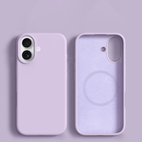 Allytechgroup Slim Case for Apple iPhone 17, Compatible with Magsafe Soft TPU Protective Skin-Friendly Shockproof Wiress Charging Support Stylish Shell Cover for Women Men, Purple