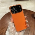 thumbnail image 1 of Allytechgroup Slim Case for Apple iPhone 17 Pro Max, Premium PU Leather Anti-Scratch Shock Resistant Lightweigth Luxury Stylish Phone Case for Women Men, Orange, 1 of 7