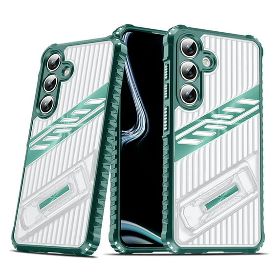 Allytechgroup Slim Case Compatible with Samsung Galaxy A36 5G, Rugged Heavy Duty Durable Cover Case with Kickstand Shockproof Back Cover for Samsung Galaxy A36 5G Women Men, Darkgreen