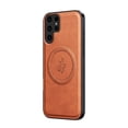 thumbnail image 1 of Allytechgroup Slim Case Compatible with Samsung Galaxy S25 Ultra, Compatible with MagSafe Soft TPU Hard PC Metal Phone Shell Military Grade Drop Protection Bumper for Women Men, Brown, 1 of 5