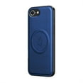 thumbnail image 1 of Allytechgroup Slim Case Compatible with iPhone 16e, Compatible with MagSafe Soft TPU Hard PC Metal Phone Shell Military Grade Drop Protection Bumper for Women Men, Blue, 1 of 5