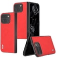 thumbnail image 1 of Allytechgroup Slim Case for Google Pixel 9 Pro Fold, Premium Leather PC Back Cover Shockproof Drop Proof Anti-Scratch Phone Case Cover for Google Pixel 9 Pro Fold, Red, 1 of 6