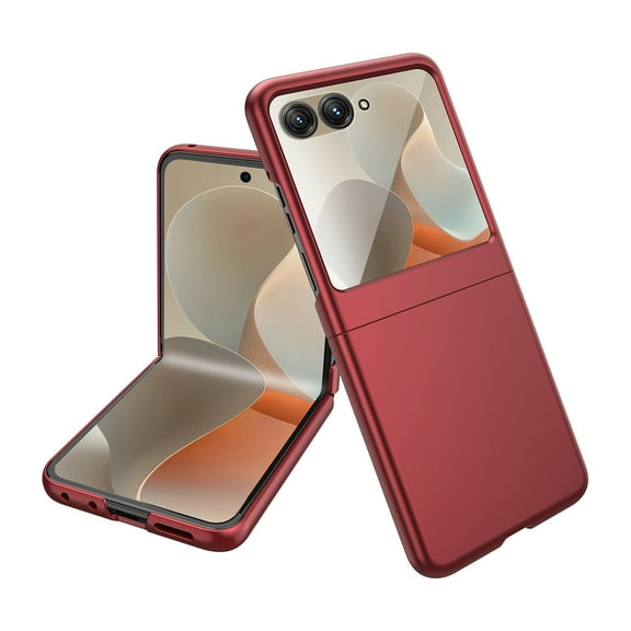 Allytechgroup Slim Case for Motorola Razr 2025 with Screen Protection, Hard PC Anti-Fingerprint Water Proof Anti-Scratch Shockproof Full Body Cover Protective for Motorola Razr 60 Women Men, Colared