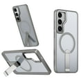 thumbnail image 1 of Allytechgroup Slim Case for Samsung Galaxy S24, Built-in Kickstand Support Wireless Charging Rugged Heavy Duty Durable Cover Case Shockproof Protective for Samsung Galaxy S24, Gray, 1 of 6