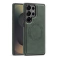 thumbnail image 1 of Allytechgroup Slim Case for Samsung Galaxy S24 FE, PU Leather Support Wireless Charging Shockproof Magentic Protective Rugged Heavy Duty Durable Cover Case for Samsung Galaxy S24 FE, Green, 1 of 6