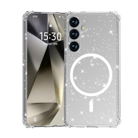 Allytechgroup Slim Case for Samsung Galaxy S24, Hard PC Soft TPU Support Wireless Charging Shockproof Magnetic Protctive Case Cover for Samsung Galaxy S24, A