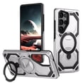thumbnail image 1 of Allytechgroup Case for Samsung Galaxy S24 Ultra with Stand, Compatible with Magsafe Built-in  Kickstand Rugged Heavy Duty Durable Cover Case Shockproof Magnetic Protective for Women Men, Gray, 1 of 7