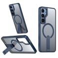 thumbnail image 1 of Allytechgroup Slim Case for Samsung Galaxy S25, Built-in Kickstand Support Wireless Charging Rugged Heavy Duty Durable Cover Case Shockproof Protective for Samsung Galaxy S25, Blue, 1 of 6