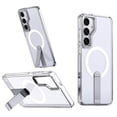 thumbnail image 1 of Allytechgroup Built-in Kickstand Slim Cover Cell Phone Case for Samsung Galaxy S25, Clear, 1 of 6