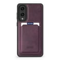 thumbnail image 1 of Allytechgroup Slim Case for Samsung Galaxy S25 Edge, 2 In 1 Wallet Case with Detachable Cards Holder Support Wireless Charging Shockproof Magnetic Protective Back Cover for Women Men, Darkpurple, 1 of 8