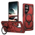 thumbnail image 1 of Allytechgroup Slim Case for Samsung Galaxy S25 with Stand, Compatible with Magsafe Built-in  Kickstand Rugged Heavy Duty Durable Cover Case Shockproof Magnetic Protective for Women Men, Red, 1 of 7