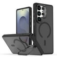 thumbnail image 1 of Allytechgroup Slim Case for Samsung Galaxy S25 Ultra with Camera Kickstand, [Compatible with Magsafe] Non-Slip Anti-Fingerprint Rugged Shockproof Magnetic Back Cover for Women Men, Black, 1 of 9
