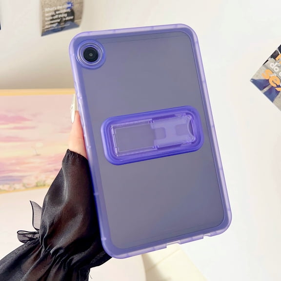 Allytechgroup Slim Case for Samsung Galaxy Tab A11 / Tab A9 8.7-Inch 2025/2023, Built-in Kickstand Non-Slip Shockproof Rugged Protective Bumper for Samsung Galaxy Tab A11/ A9, Purple