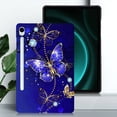 thumbnail image 1 of Allytechgroup Slim Case for Samsung Galaxy Tab S10 FE / Galaxy Tab S9 FE 10.9", TPU Back Cover Stylish Pattern Protective Shock Resistant Lightweight Case for Galaxy Tab S10 FE/ S9 FE,Blue Butterfly, 1 of 3