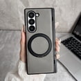 thumbnail image 1 of Allytechgroup Slim Case for Samsung Galaxy Z Fold 6, Built-in Ring Holder Kickstand Compatible with MagSafe PU Leather Shockproof Magnetic Protective Back Cover for Samsung Galaxy Z Fold 6, Gray, 1 of 6