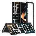 thumbnail image 1 of Allytechgroup Slim Case for Samsung Galaxy Z Fold 7, Shockproof Patterned Hinge Protection Plating Clear Hard PC Back Cover with Screen Protector for Galaxy Z Fold 7, Black, 1 of 7
