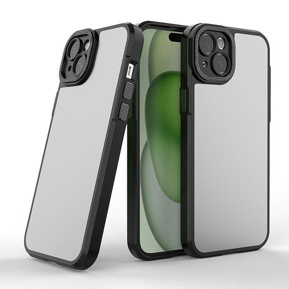 Allytechgroup Slim Case for Apple iPhone 14 Plus, Rugged Hybrid PC TPU Back Cover Drop Protection Durable Minimalist Case Cover for Women Men, Black