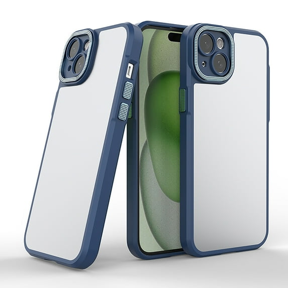 Allytechgroup Slim Case for Apple iPhone 14 Plus, Rugged Hybrid PC TPU Back Cover Drop Protection Durable Minimalist Case Cover for Women Men, Blue