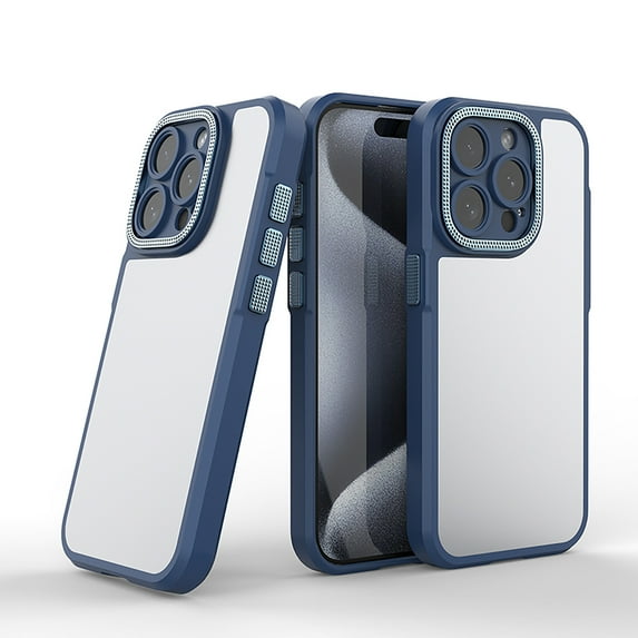 Allytechgroup Slim Case for Apple iPhone 14 Pro, Rugged Hybrid PC TPU Back Cover Drop Protection Durable Minimalist Case Cover for Women Men, Blue