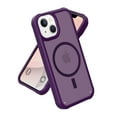 thumbnail image 1 of Allytechgroup Slim Case for iPhone 13, Hard PC Soft TPU Support Wireless Charging Shockproof Magnetic Protctive Case Cover for iPhone 13, Darkpurple, 1 of 6