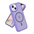 thumbnail image 1 of Allytechgroup Slim Case for iPhone 14, Hard PC Soft TPU Support Wireless Charging Shockproof Magnetic Protctive Case Cover for iPhone 14, Purple, 1 of 6