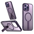 thumbnail image 1 of Allytechgroup Slim Case for iPhone 12 Pro / 12 6.1", Built-in Kickstand Support Wireless Charging Rugged Heavy Duty Durable Cover Case Shockproof Protective Bumper for iPhone 12 Pro / 12 6.1", Purple, 1 of 6