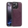 thumbnail image 1 of Allytechgroup Slim Case for iPhone 14 Plus, PU Leather Support Wireless Charging Shockproof Magentic Protective Rugged Heavy Duty Durable Cover Case for iPhone 14 Plus, Darkpurple, 1 of 6