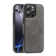 thumbnail image 1 of Allytechgroup Slim Case for iPhone 14 Plus, PU Leather Support Wireless Charging Shockproof Magentic Protective Rugged Heavy Duty Durable Cover Case for iPhone 14 Plus, Gray, 1 of 6