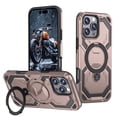 thumbnail image 1 of Allytechgroup Slim Case for iPhone 16 Plus with Stand, Compatible with Magsafe Built-in  Kickstand Rugged Heavy Duty Durable Cover Case Shockproof Magnetic Protective for Women Men, Rosegold, 1 of 7