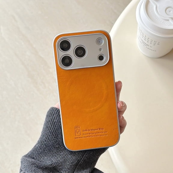 Allytechgroup Slim Case for iPhone 17, Support Wireless Charging Anti-Fingerprint Heat Dissipation Non-Slip Shockproof Protective Back Cover Bumper for iPhone 17, Orange