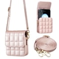 thumbnail image 1 of Allytechgroup Slim Faux Leather Crossbody Bag for Motorola Razr+ 2023, Lightweight Shock-Absorbent Non-Slip Mini Purse with Magnetic Closure for Motorola Razr 40ultra Women Travel, Rose, 1 of 7