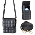thumbnail image 1 of Allytechgroup Slim Faux Leather Crossbody Bag for Motorola Razr 60 Ultra, Lightweight Shock-Absorbent Non-Slip Mini Purse with Magnetic Closure for Motorola Razr 60 Ultra Women Travel, Black, 1 of 7