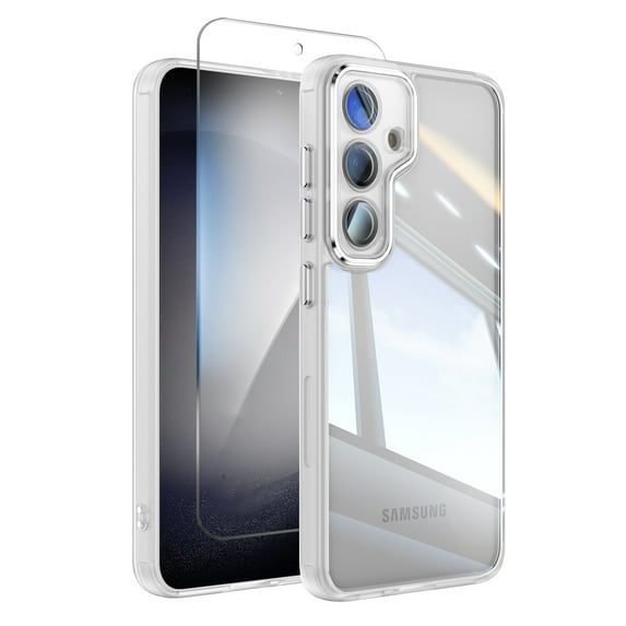 Allytechgroup Slim Fit Galaxy A16 5G Case, Full Body Protective Phone Case for Samsung Galaxy A16 5G with Screen Protector & Camera Lens Cover, Anti-Scratch Galaxy A16 5G Cover, White