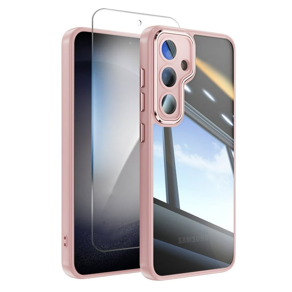 Allytechgroup Slim Fit Galaxy A16 5G Case, Full Body Protective Phone Case for Samsung Galaxy A16 5G with Screen Protector & Camera Lens Cover, Anti-Scratch Galaxy A16 5G Cover, Pink