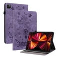thumbnail image 1 of Allytechgroup Slim Fit & Shockproof iPad Air 11 Case 2024 - Versatile 11 Inch Cover with Drop Protection and Kickstand - Flip Case with Rose and Butterfly Embossment, Purple, 1 of 5