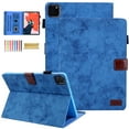 thumbnail image 1 of Allytechgroup Slim Fit iPad Pro 11 M4 2024 Case Cover, Multi-Angle Viewing Stand Shockproof Auto Sleep/Wake Function - Flip Cover with Pencil Holder, Blue, 1 of 7