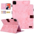 thumbnail image 1 of Allytechgroup Slim Fit iPad Pro 11 M4 2024 Case Cover,  Multi-Angle Viewing Stand Shockproof Auto Sleep/Wake Function - Flip Cover with Pencil Holder, Pink, 1 of 7